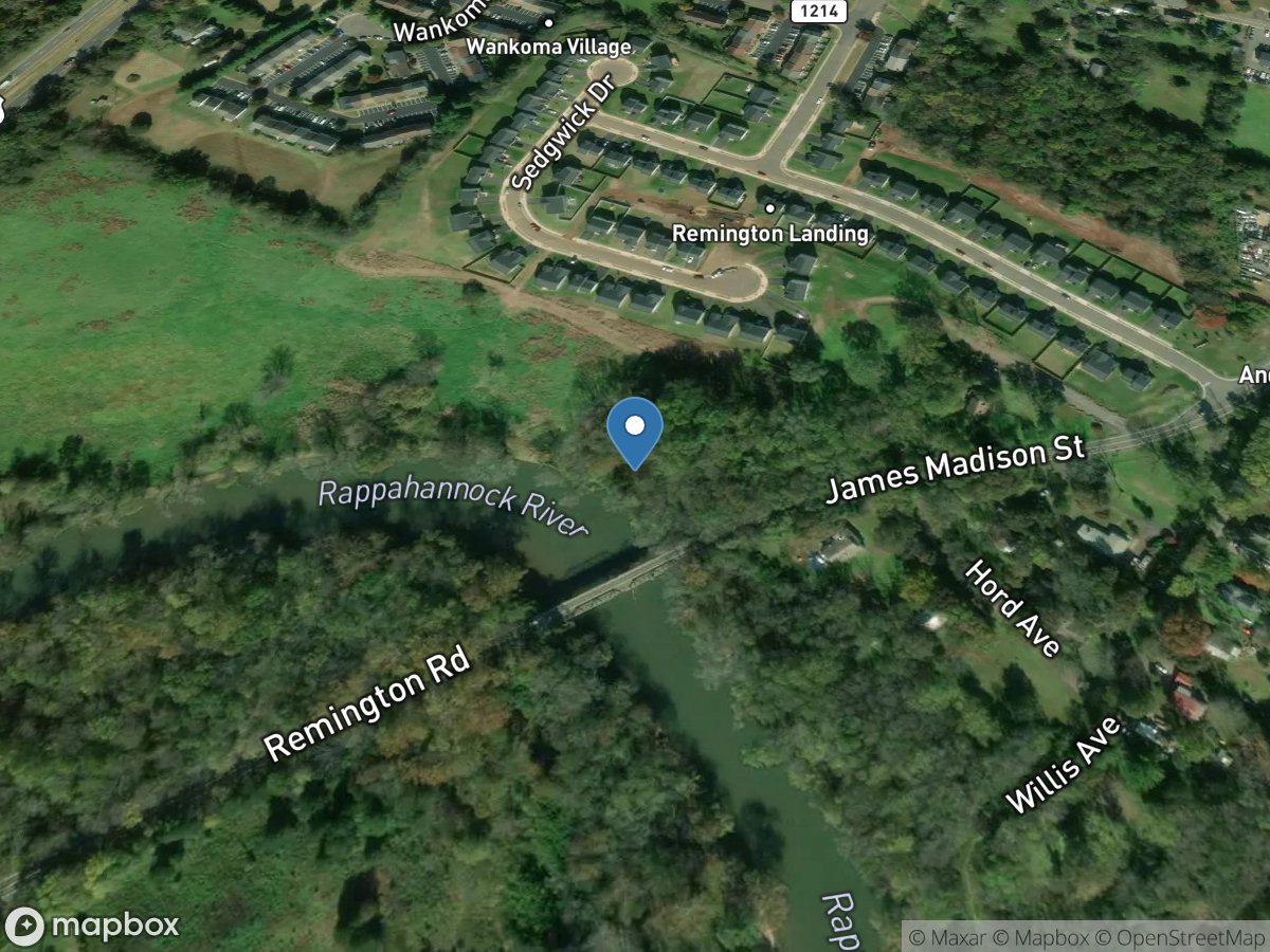 Rappahannock River at Remington, VA location