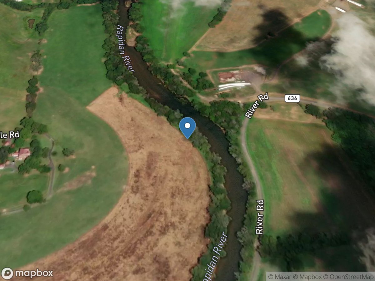 Rapidan River near Culpeper, VA location