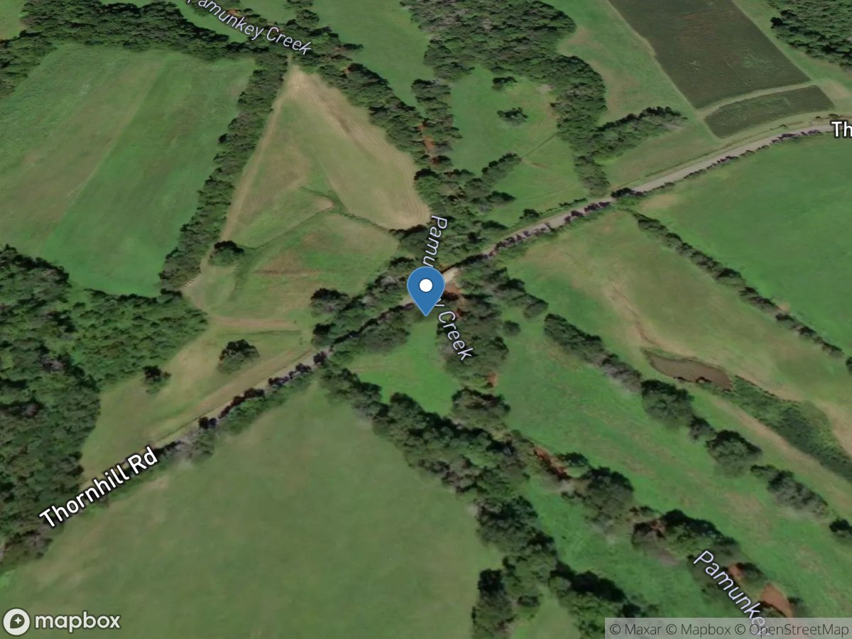 Pamunkey Creek at Rt 651 near Lahore, VA location