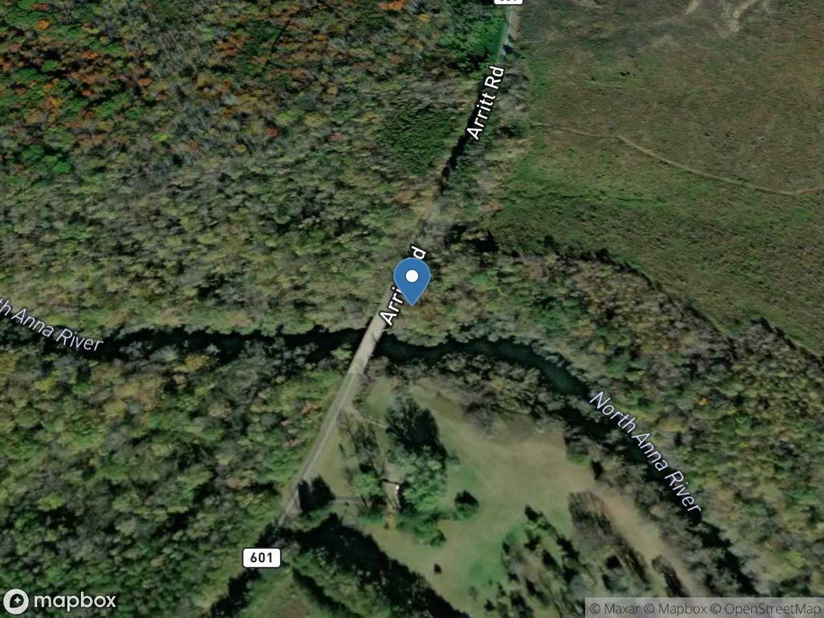 North Anna River near Partlow, VA location