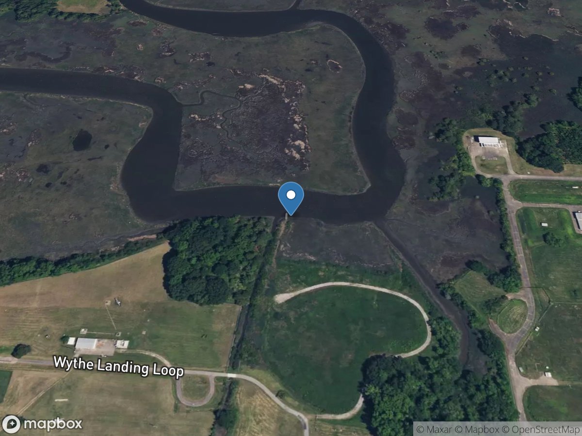 Brick Kiln Creek below Route 172 near Poquoson, VA location