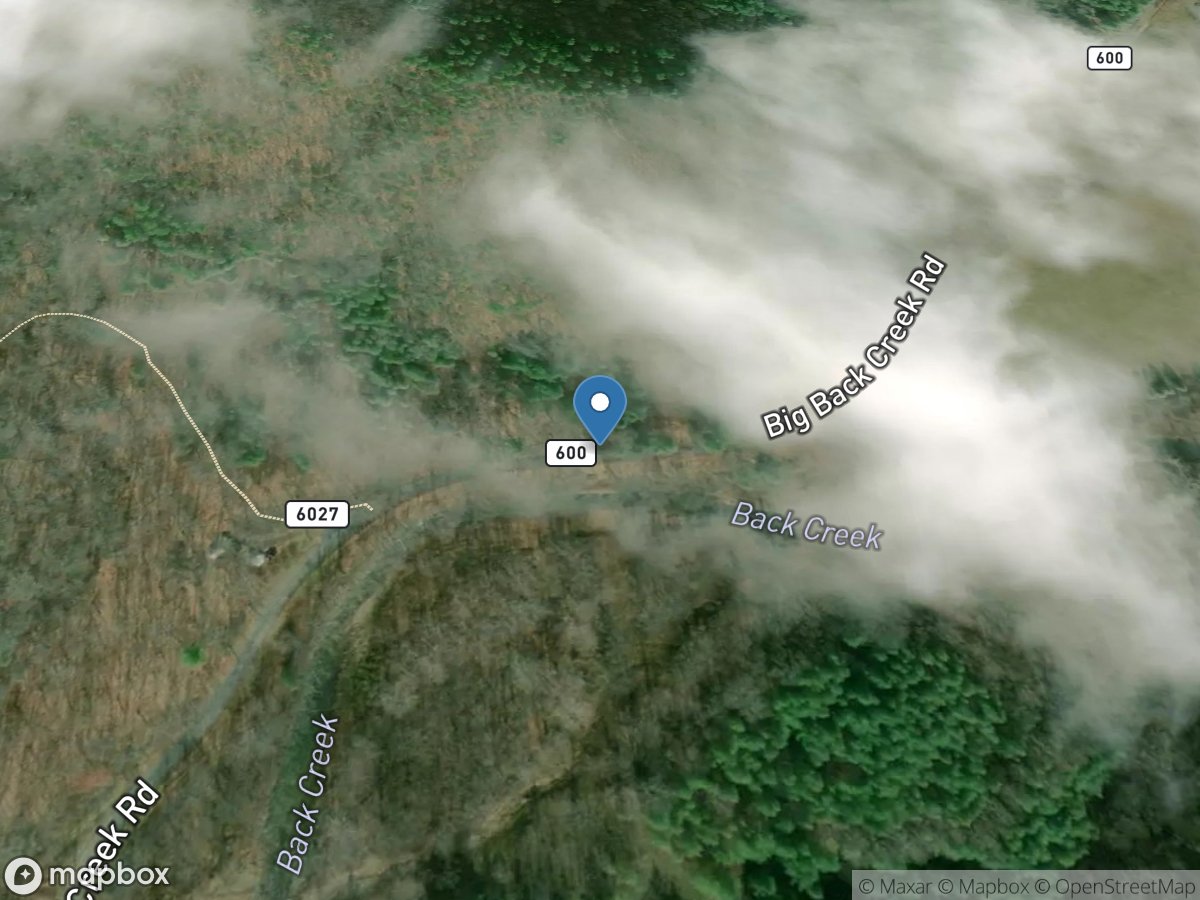 Back Creek near Sunrise, VA location