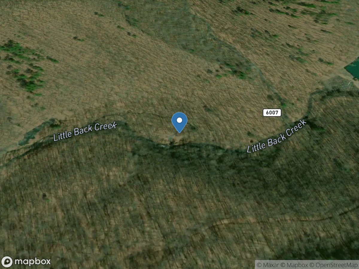 Little Back Creek near Sunrise, VA location