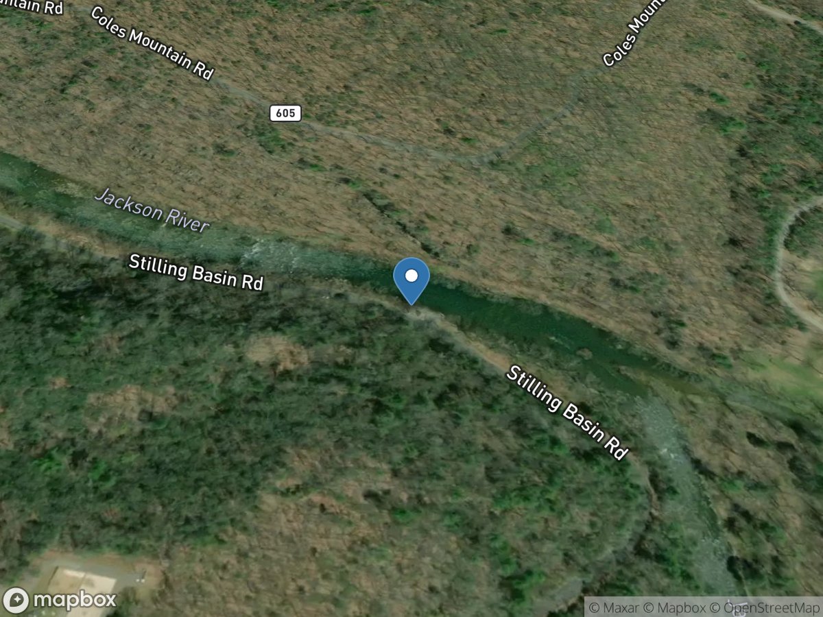 Jackson River below Gathright DAM near Hot Spgs, VA location