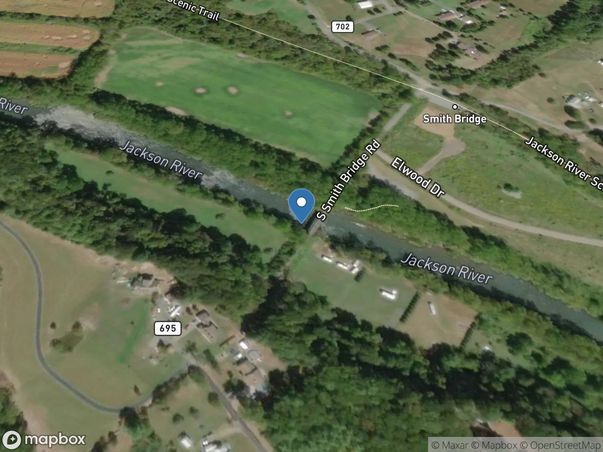 Jackson River at Falling Spring, VA location