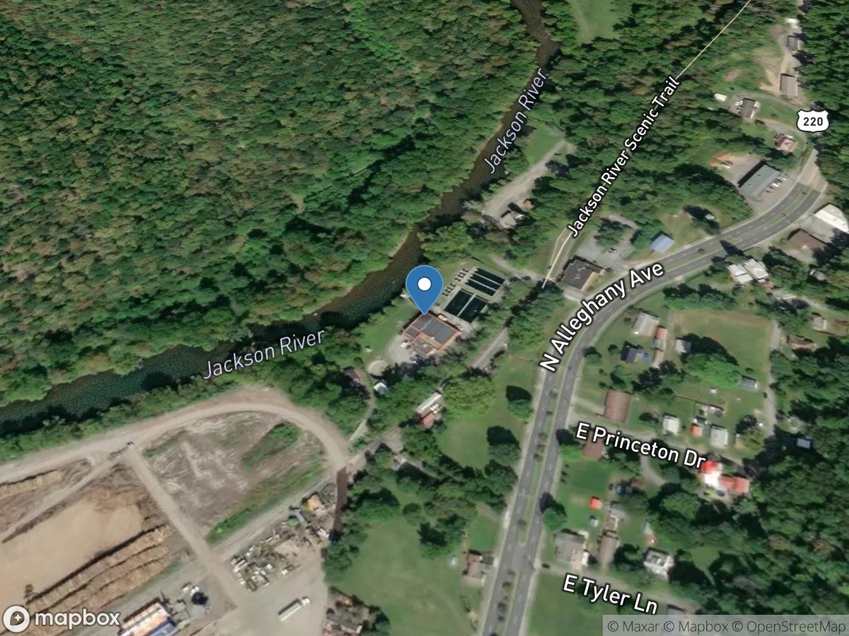 Jackson Riv at Filtration Plant at Covington, VA location