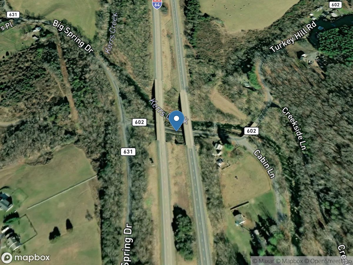 Kerrs Creek near Lexington, VA location