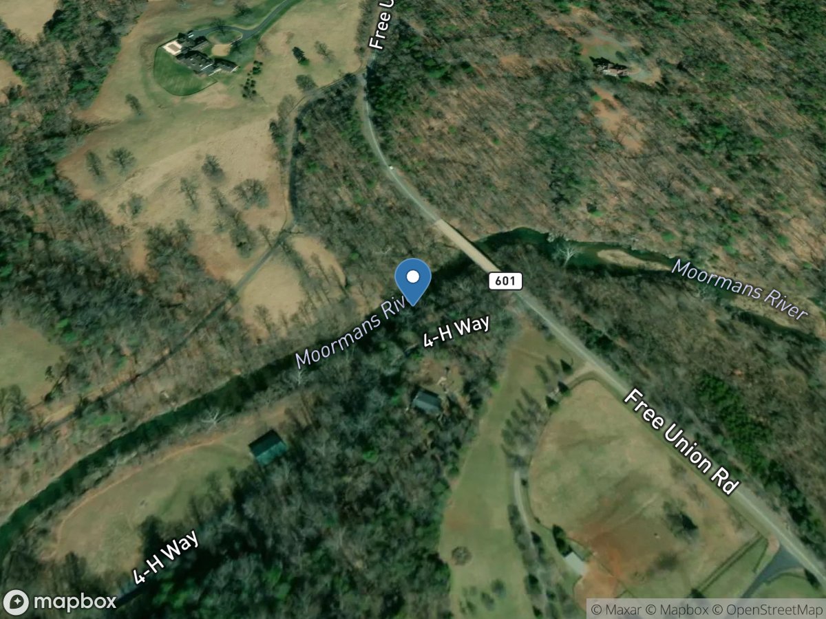 Moormans River near Free Union, VA location