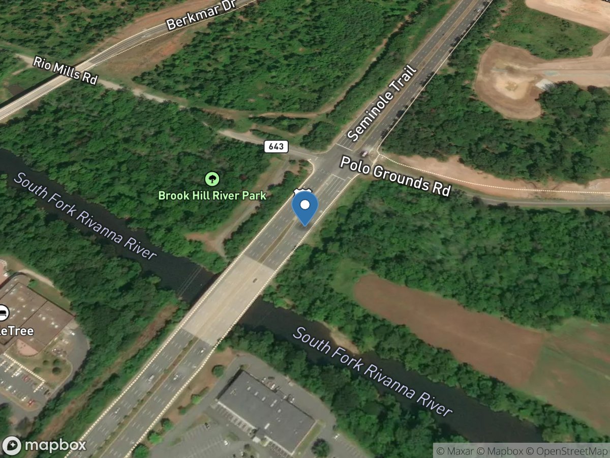 S F Rivanna River near Charlottesville, VA location