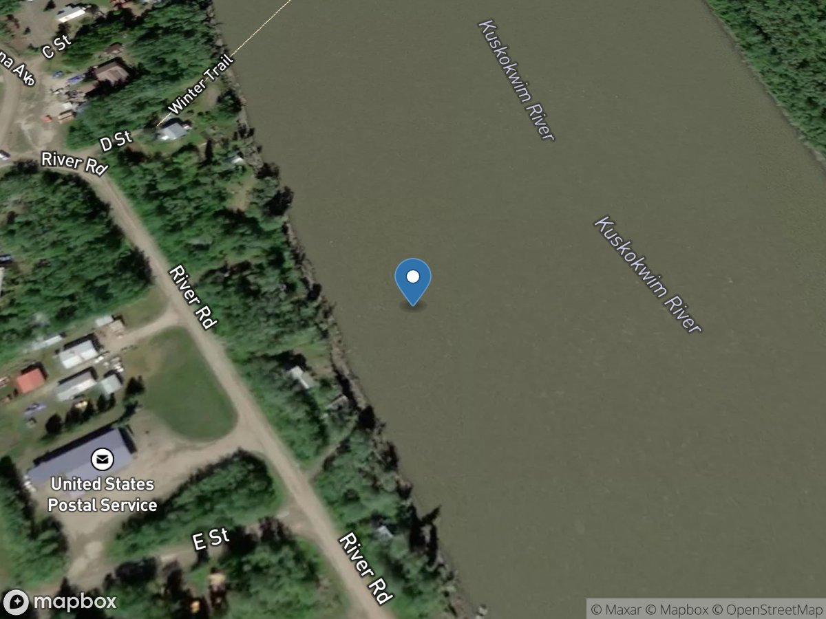 Kuskokwim River at McGrath AK location