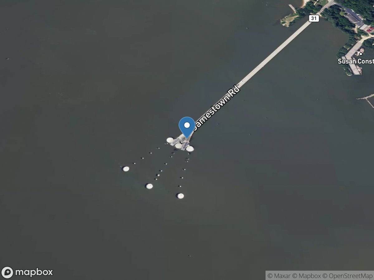 James River at Jamestown Ferry Pier, VA location