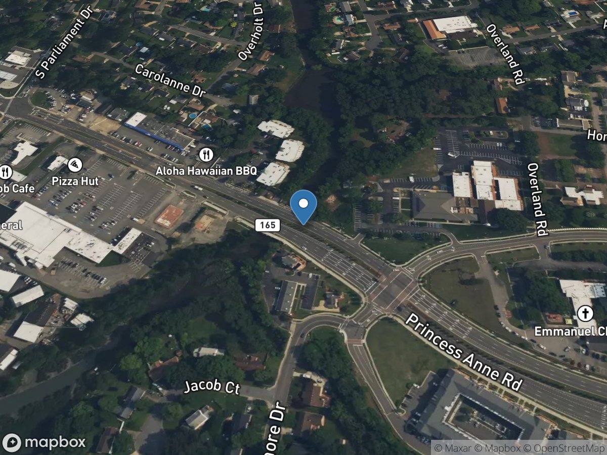 EB Elizabeth River at Rt 165 at Virginia Beach, VA location