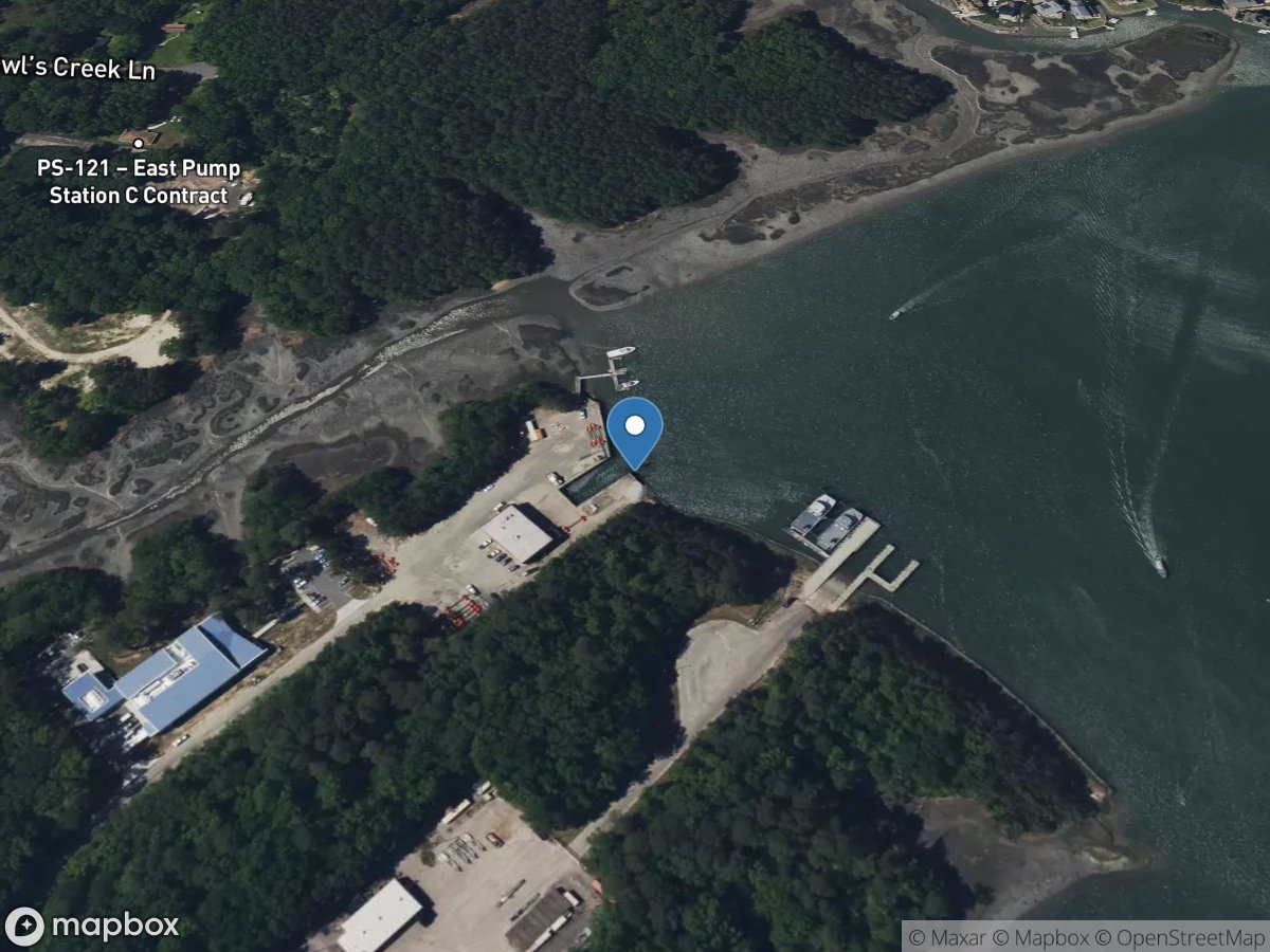 Lake Rudee near Bells Road at Virginia Beach, VA location