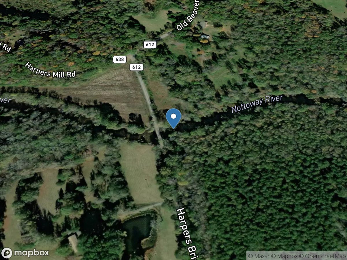 Nottoway River near Rawlings, VA location