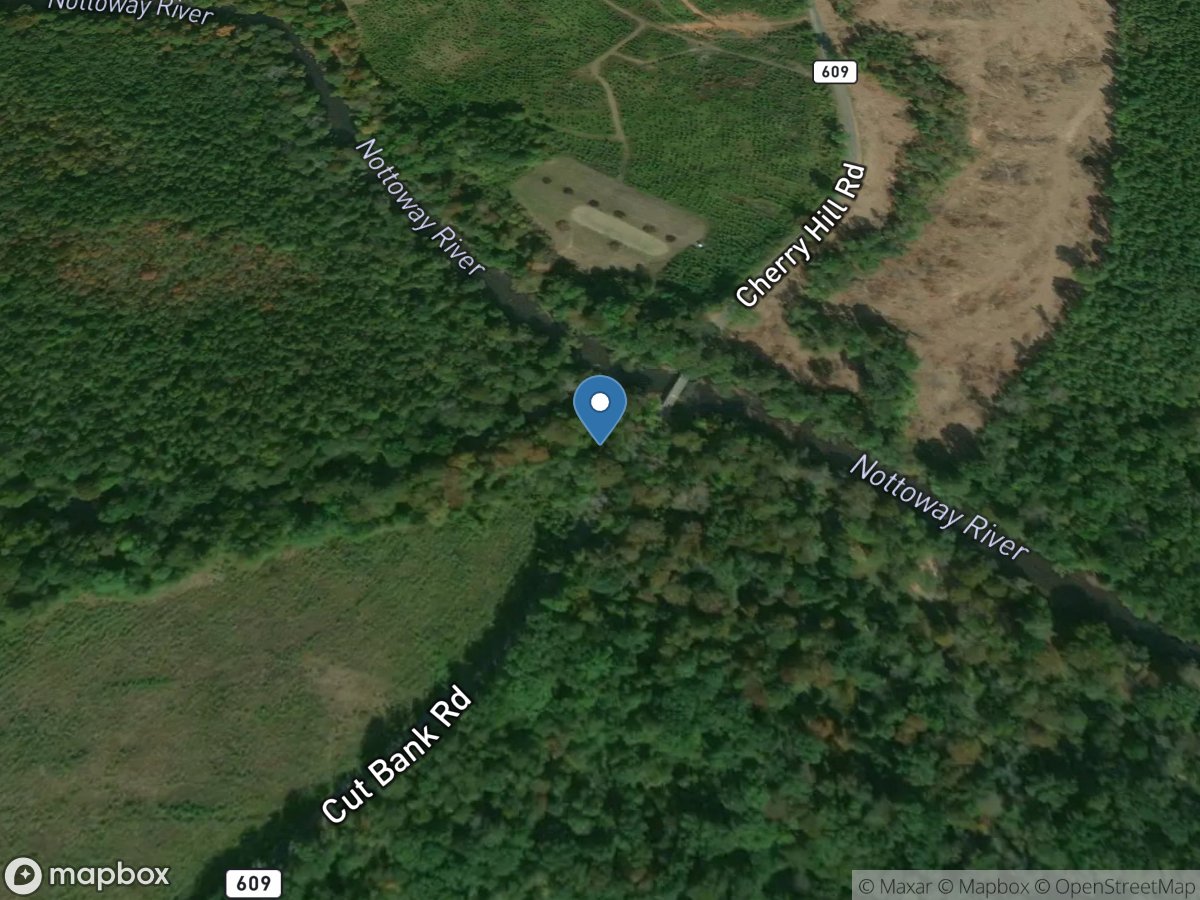 Nottoway River at Route 609 near McKenney, VA location