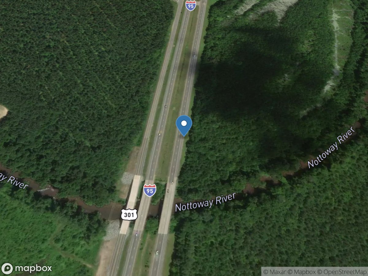 Nottoway River near Stony Creek, VA location