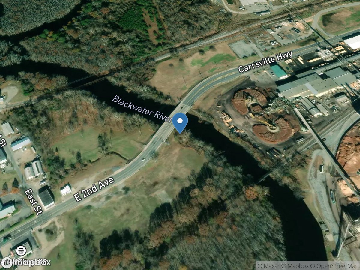 Blackwater River at Hwys 58/258 at Franklin, VA location