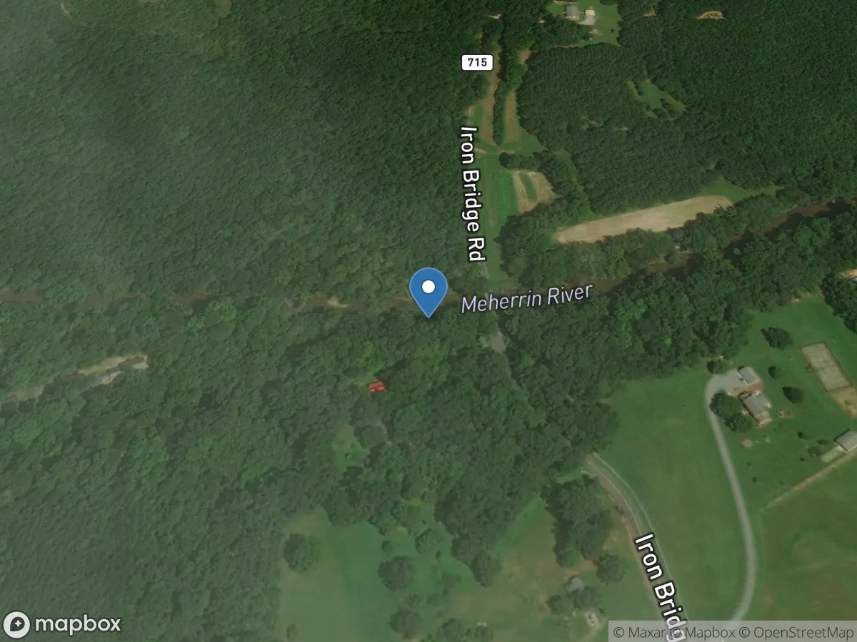 Meherrin River near Lawrenceville, VA location