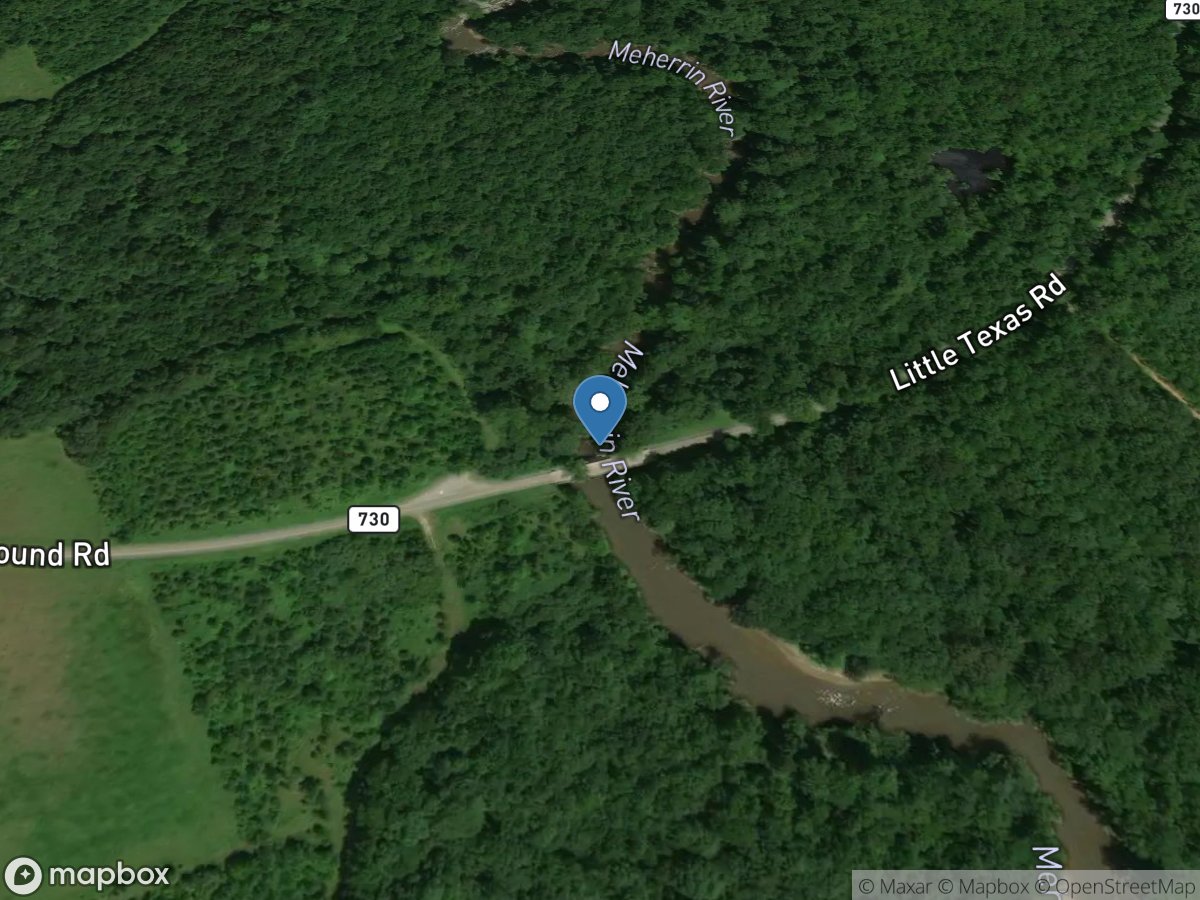 Meherrin River near Bryants Corner, VA location