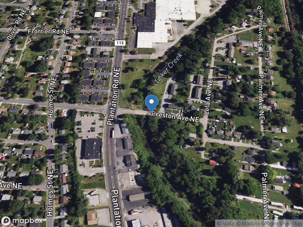 Tinker Creek Upper at Columbia ST at Roanoke, VA location