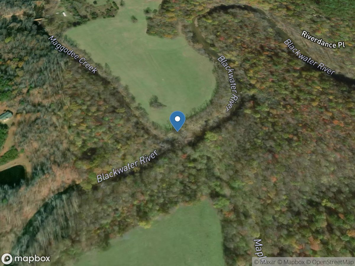 Blackwater River above Maple Branch near Redwood, VA location