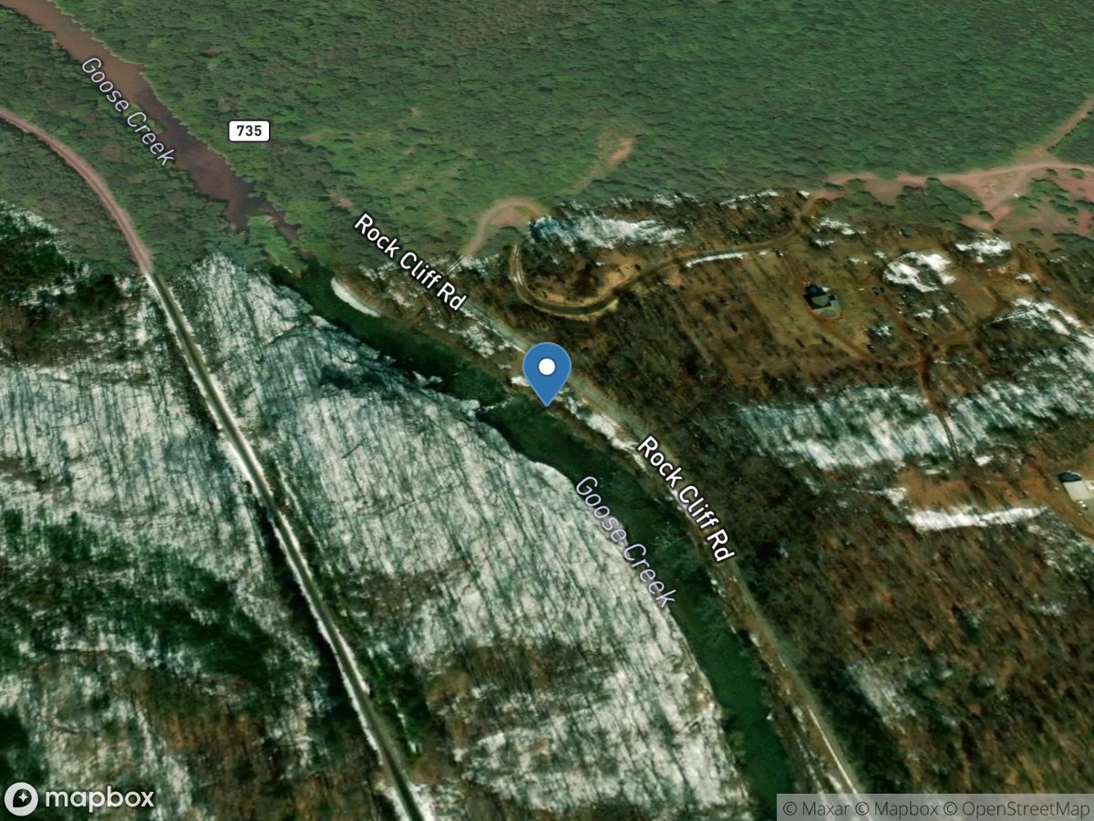 Goose Creek near Huddleston, VA location