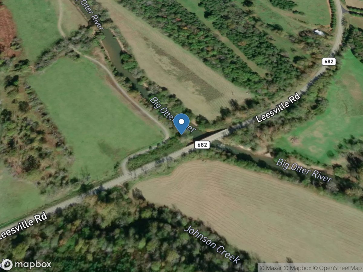 Big Otter River near Evington, VA location