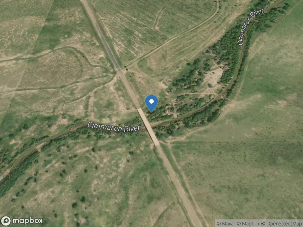 Cimarron River near Kenton, OK location