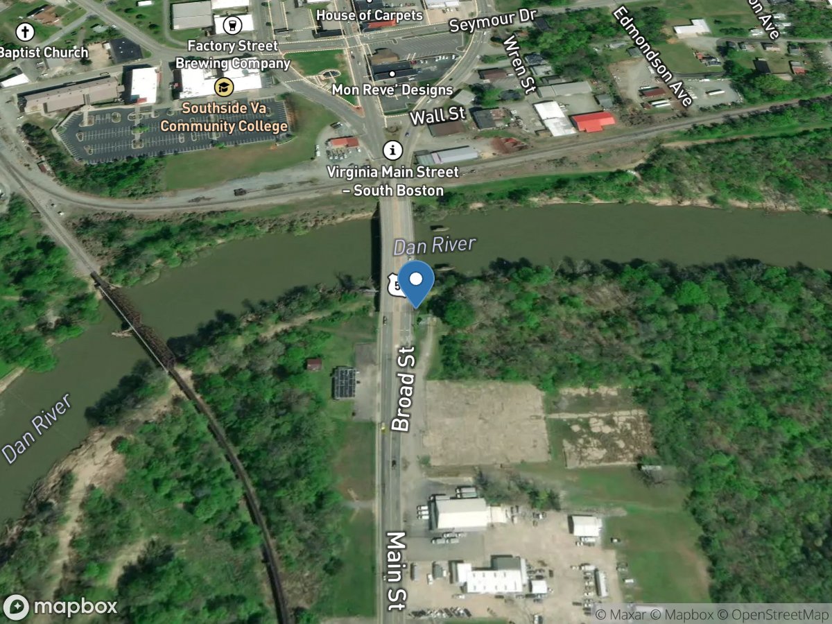 Dan River at South Boston, VA location