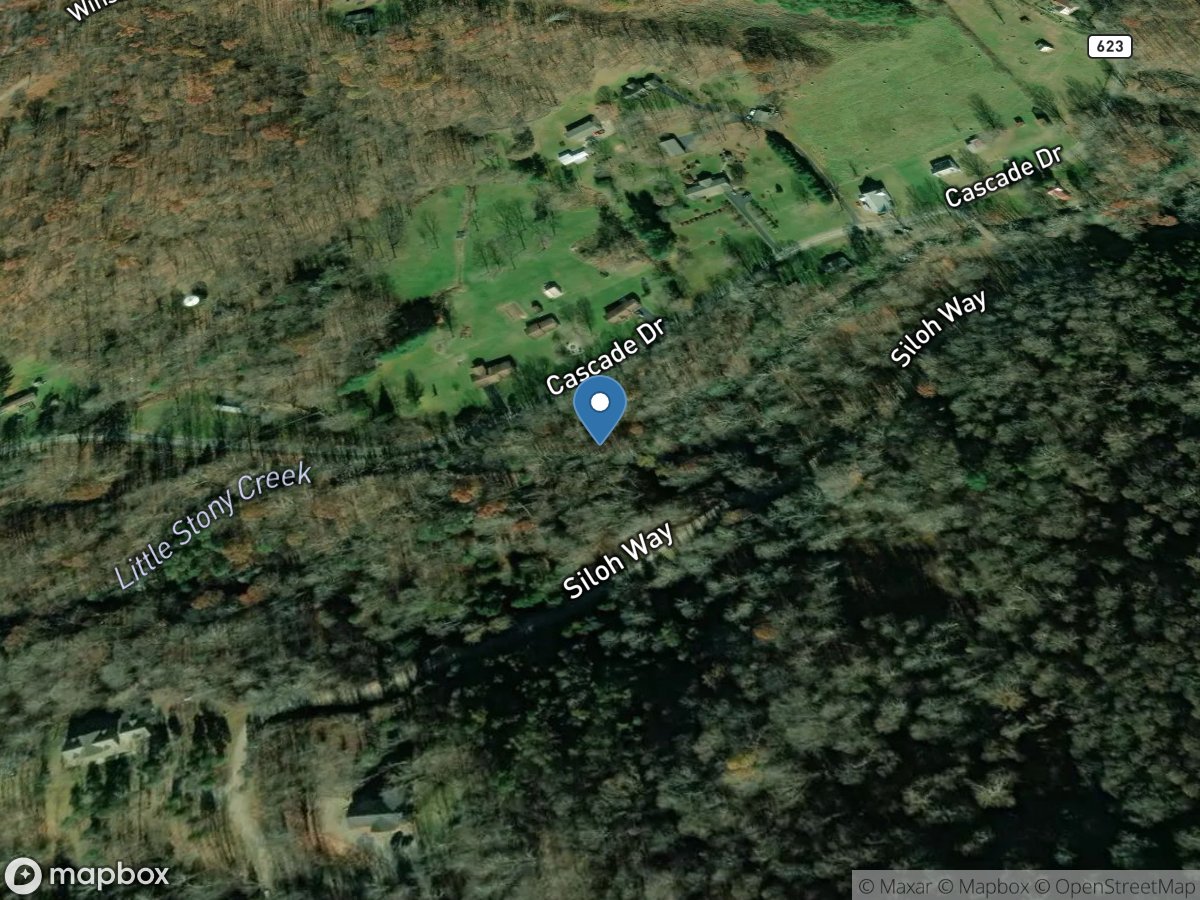 Little Stony Creek below Archer Trail near Pembroke, VA location