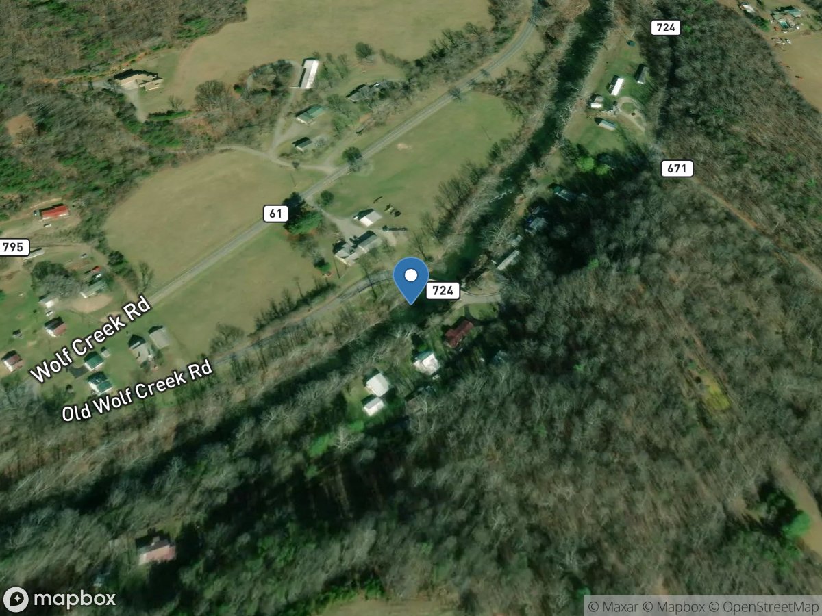 Wolf Creek near Narrows, VA location