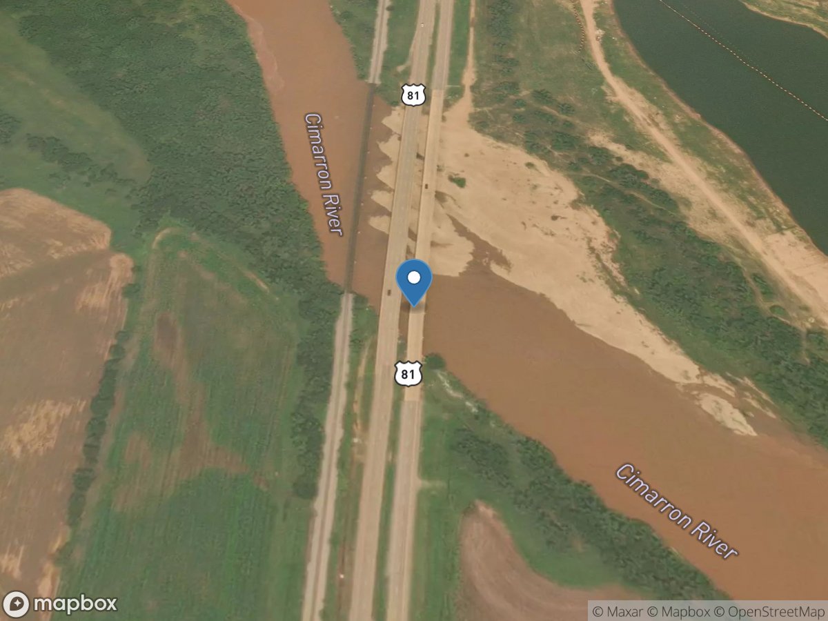 Cimarron River near Dover, OK location