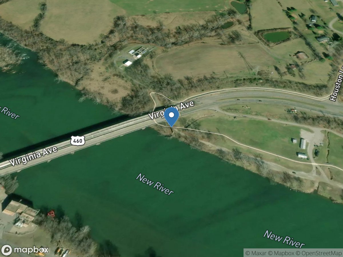 New River at Glen Lyn, VA location