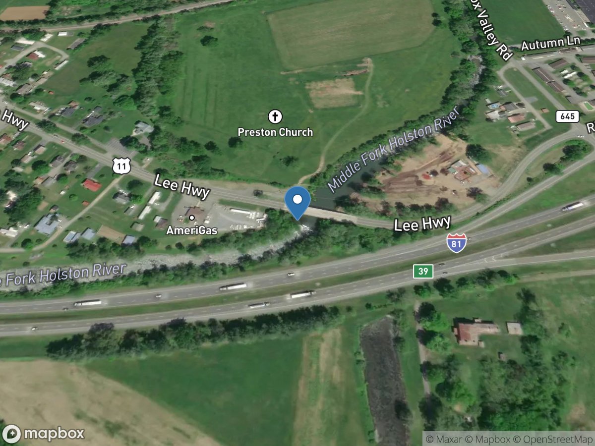 M F Holston River at Seven Mile Ford, VA location