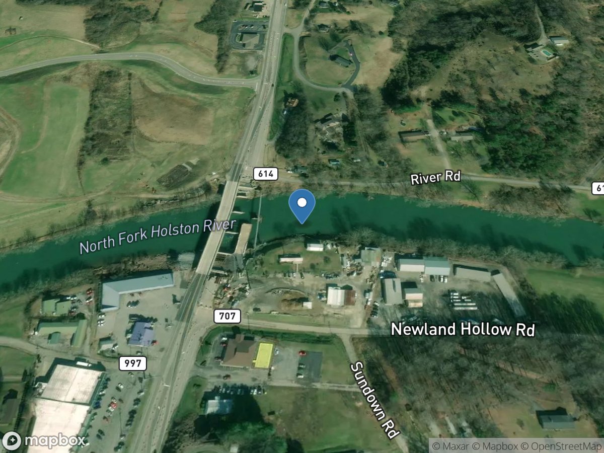 N F Holston River near Gate City, VA location