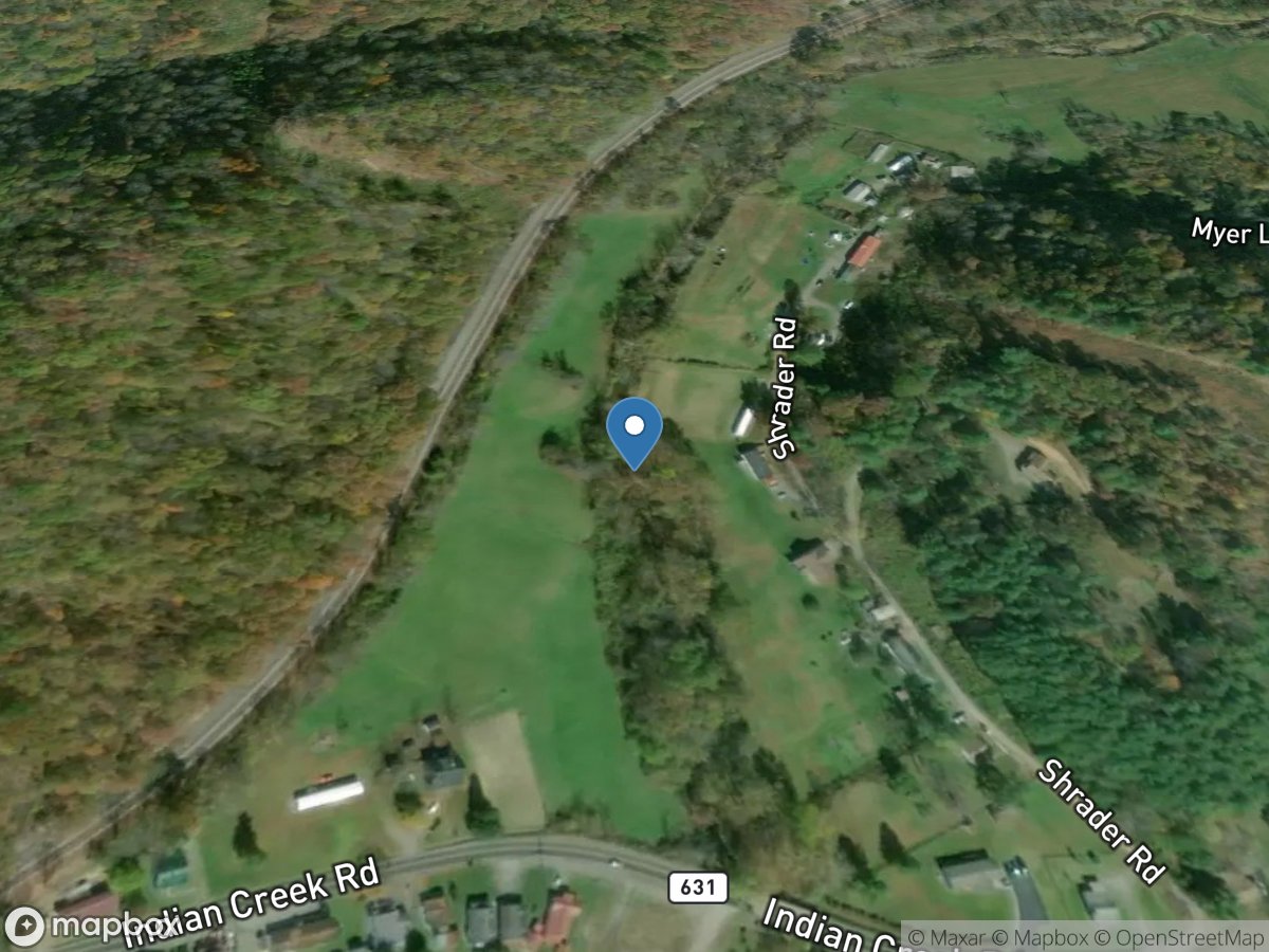 Indian Creek above Rt 631 near Cedar Bluff, VA location