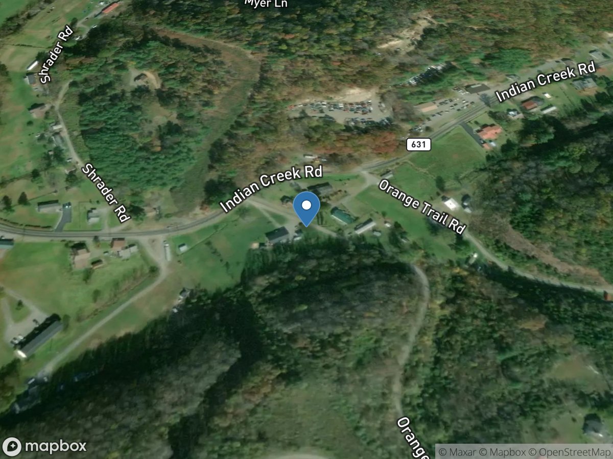 Indian Creek Tributary Along Rt 631 near Cedar Bluff, VA location