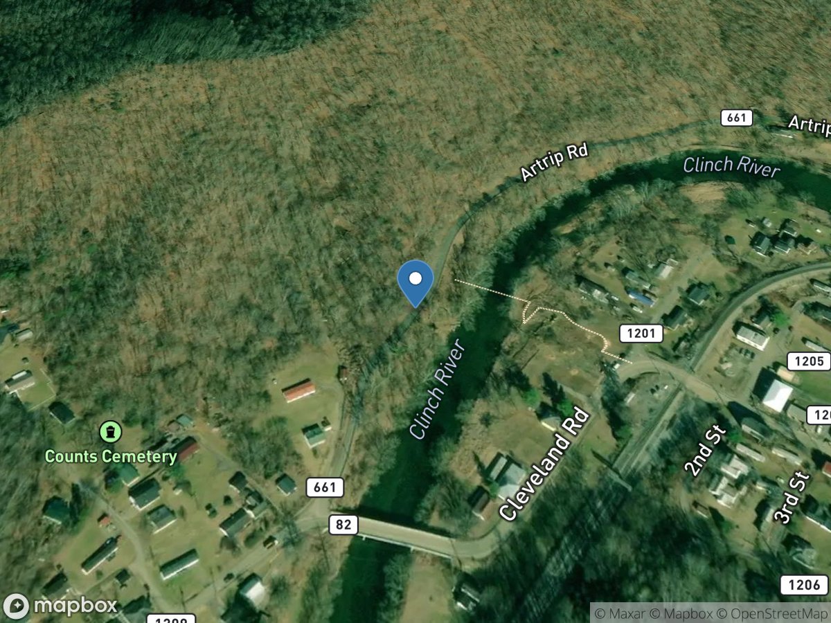 Clinch River at Cleveland, VA location