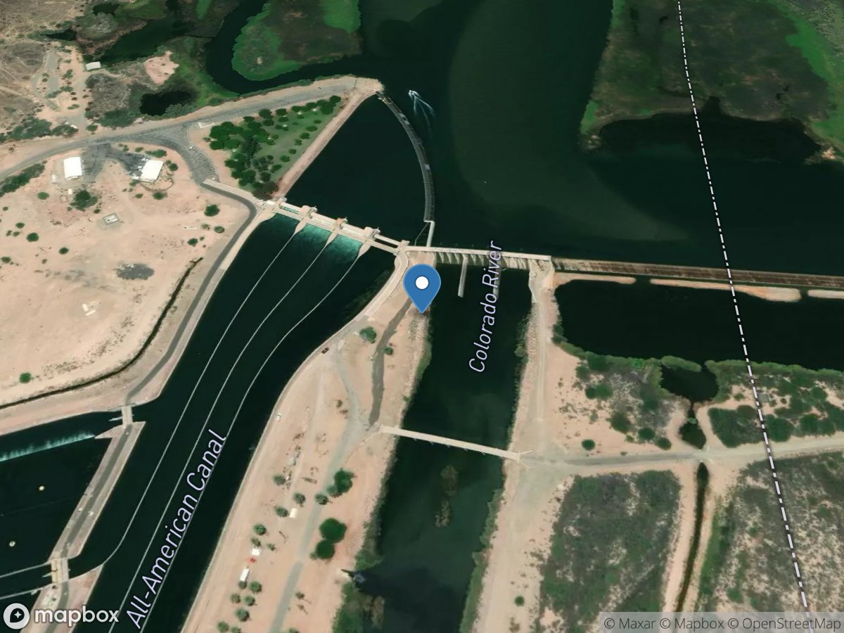 Colorado Rvr above Desilting Rtns below Imperial DAM location