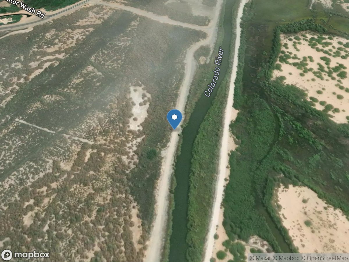 Colorado River below Imperial DAM, AZ-CA location