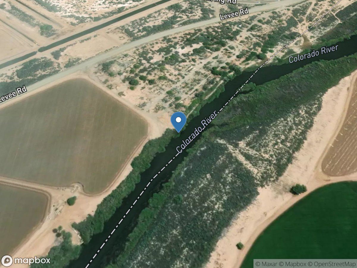 Colorado River below Laguna DAM, AZ-CA location