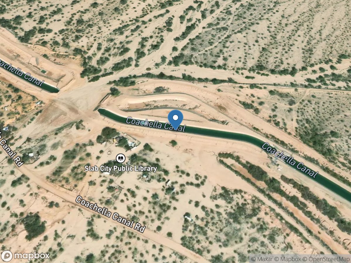 Coachella Canal near Niland, CA location