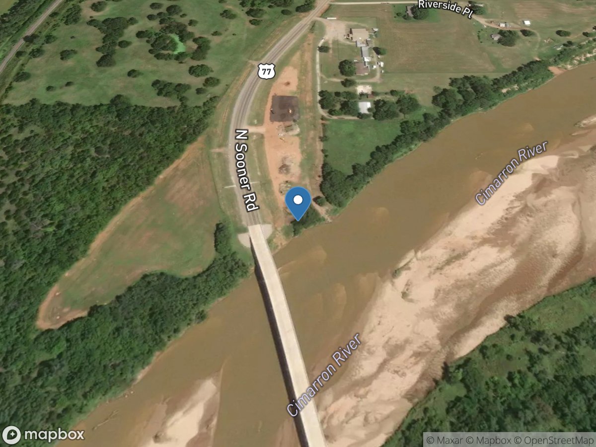 Cimarron River near Guthrie, OK location