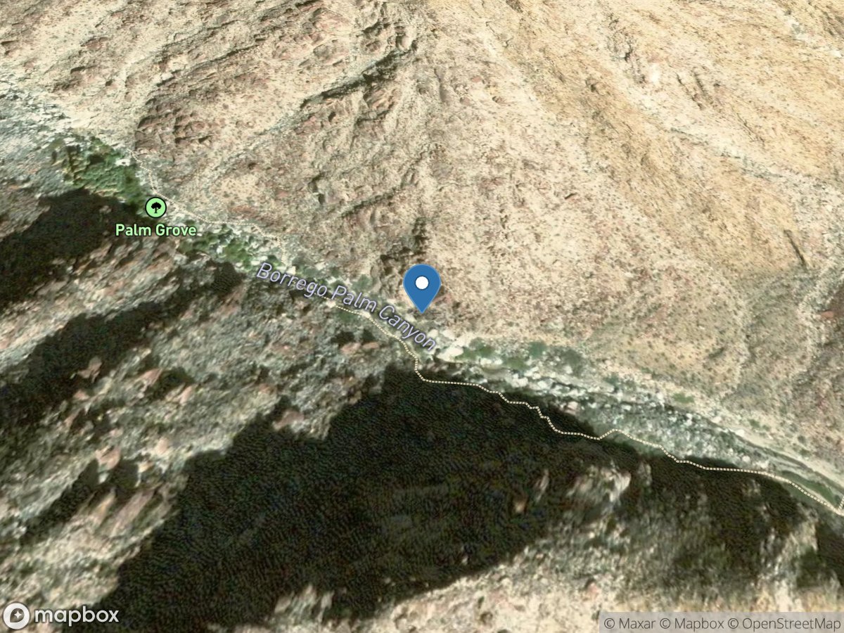 Borrego Palm Creek near Borrego Springs CA location