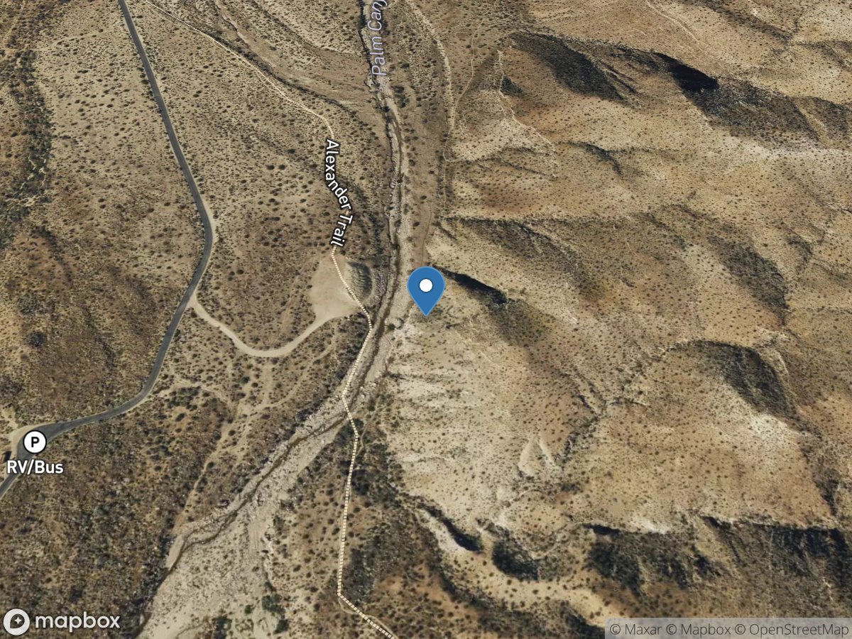 Palm Cyn Creek near Palm Springs CA location