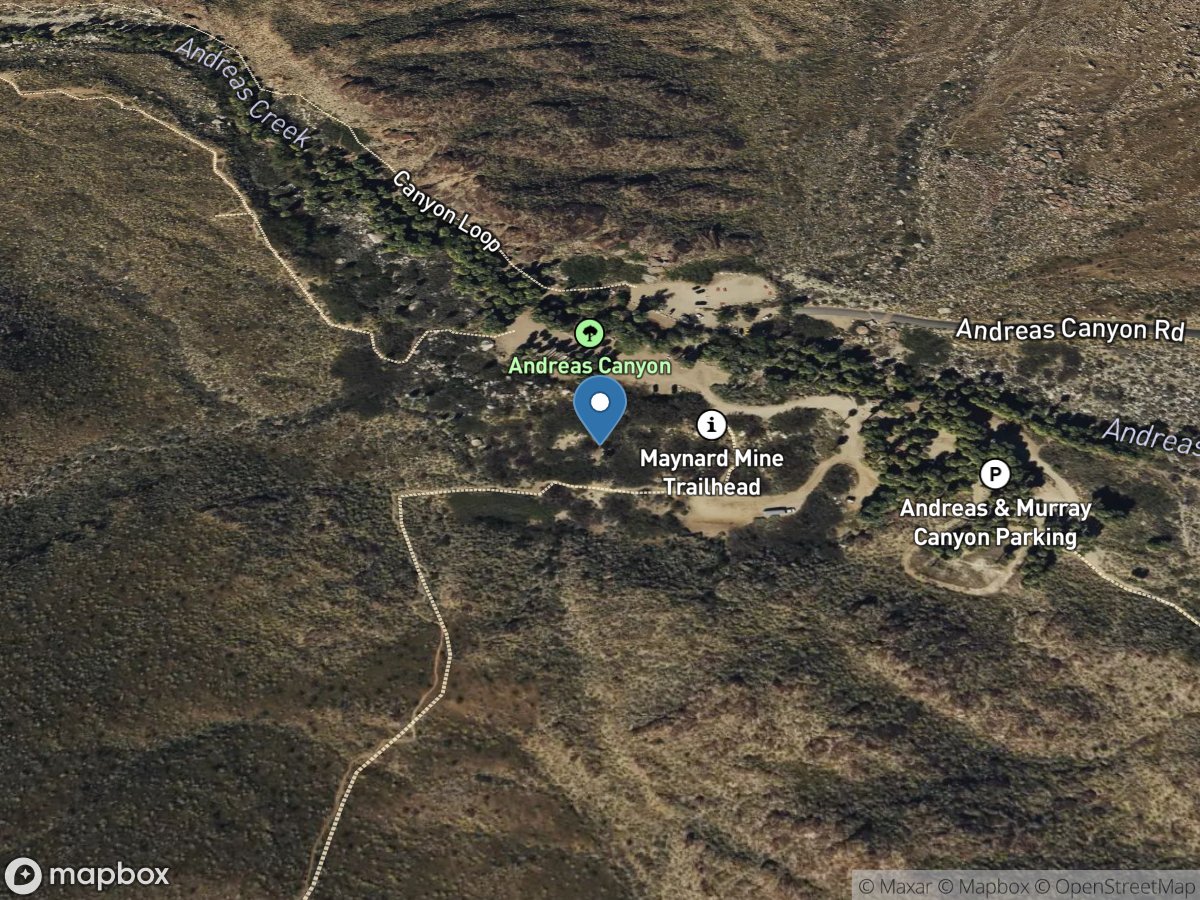 Andreas Creek near Palm Springs CA location