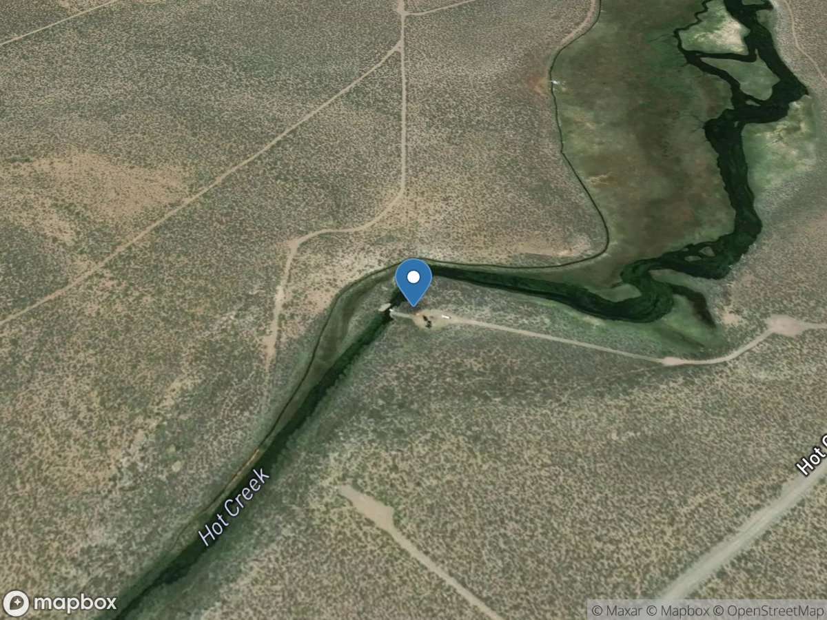 Hot Creek a Flume near Mammoth Lakes CA location