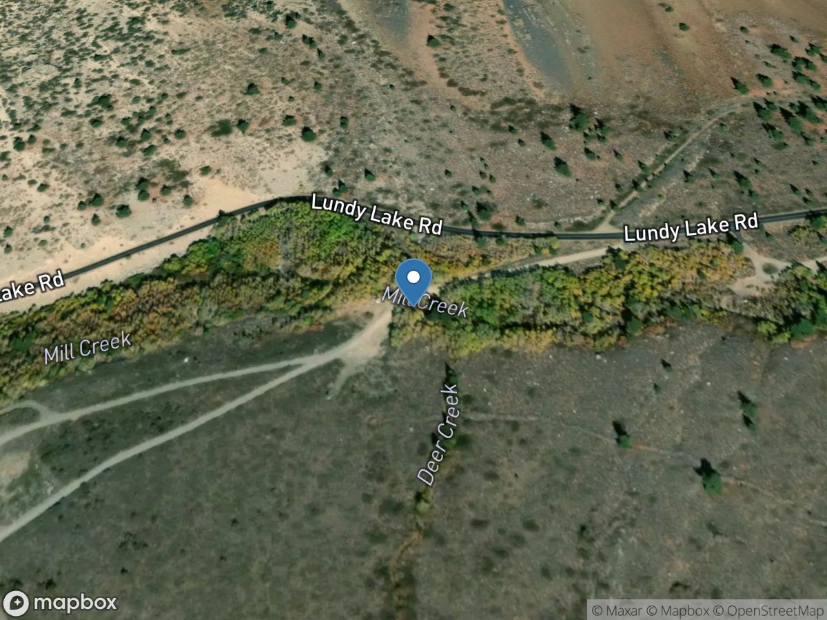 MILL Creek Below LUNDY Lake Near LEE VINING CA location