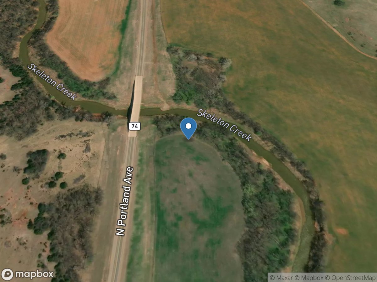 Skeleton Creek near Lovell, OK location