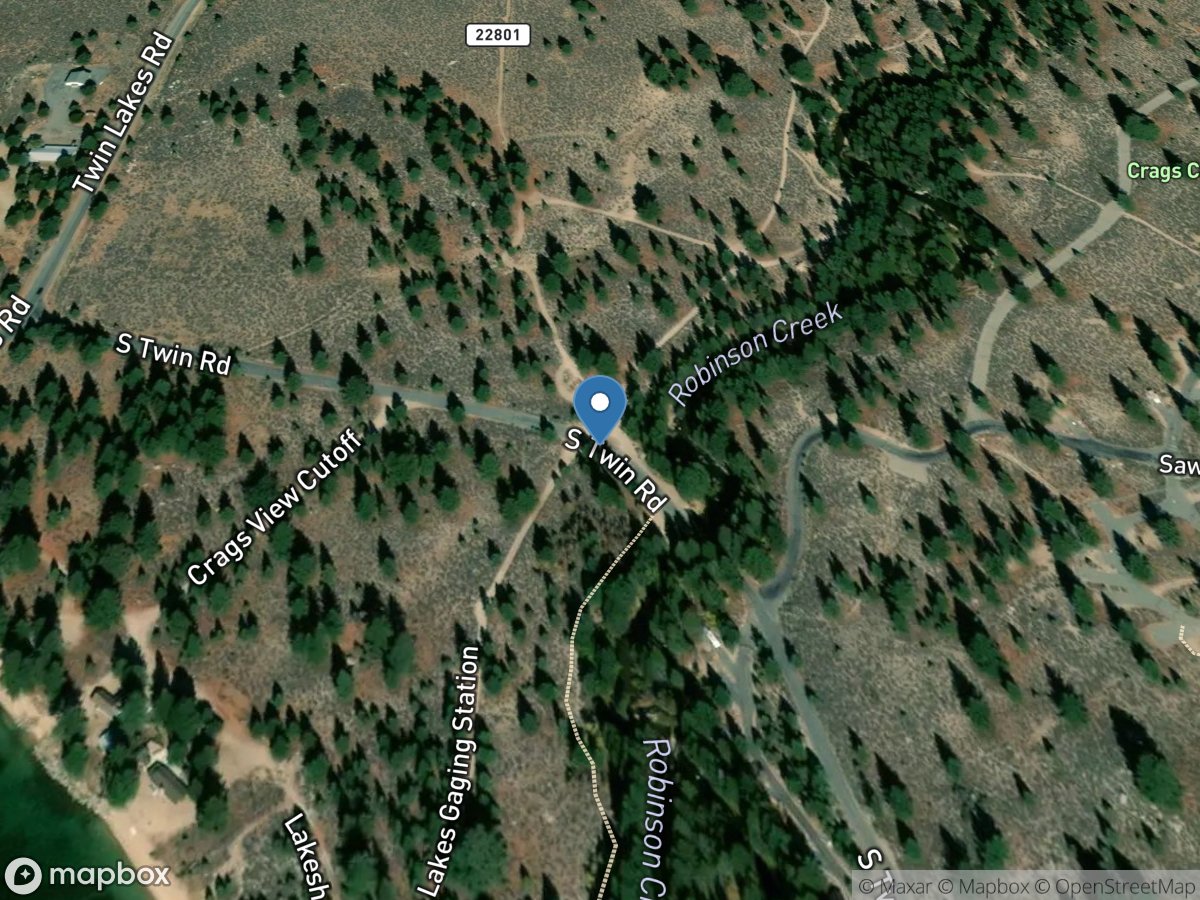 Robinson Creek at Twin Lks Outlet near Bridgeport, CA location